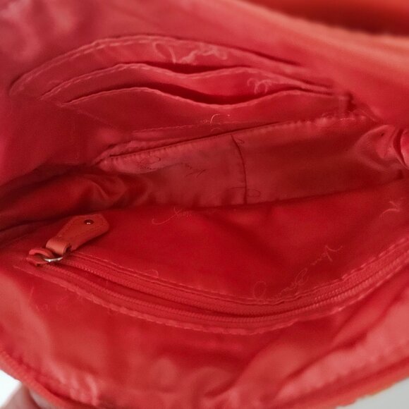 Vera Bradley Confetti Stripe Pebbled PVC Crossbody Handbag - Picture 6 of 13